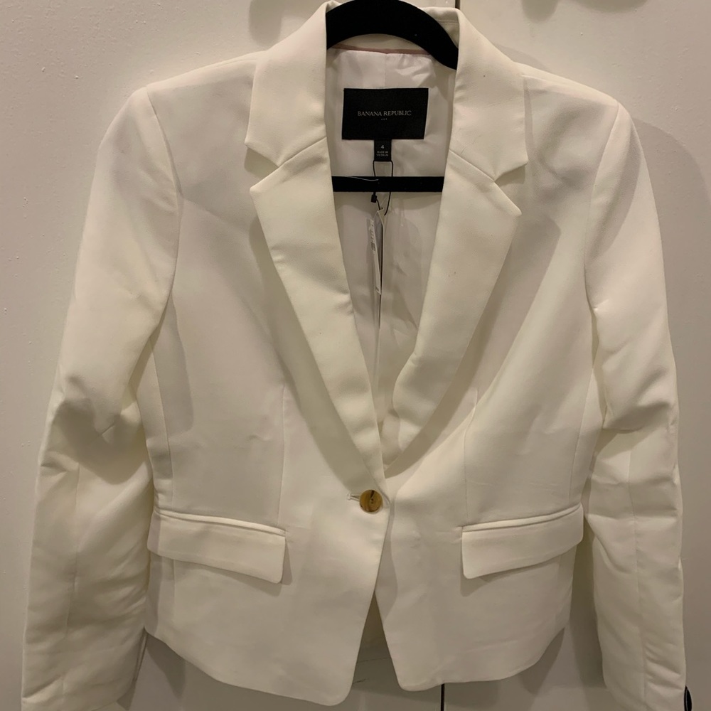 NWT Banana Republic White Blazer